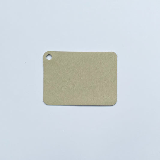 Signature Natural Leather Sample, Ivory