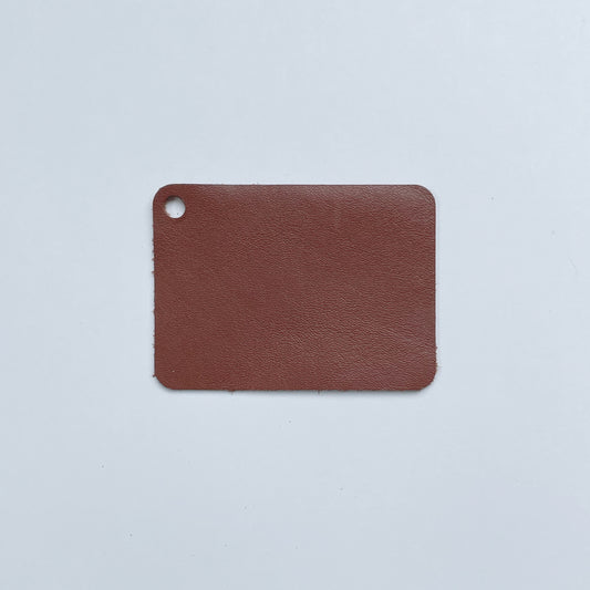 Signature Natural Leather Sample, Rust